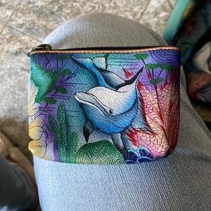 Dolphin coin purse Anuschka